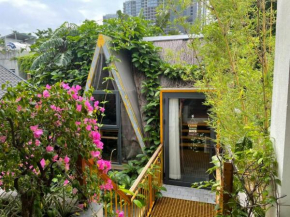 Bungalow in a mini tropical forest